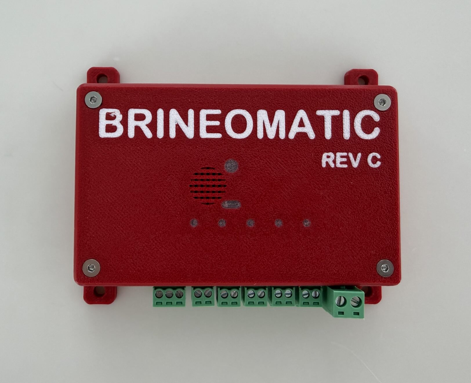 Brineomatic Rev C in a 3d printed case.